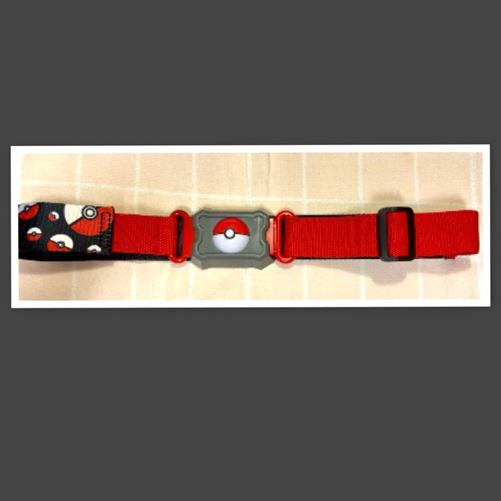 2016 Pokemon/Nintendo Clip N Go Belt With Pokeball Design, Red, Adjustable